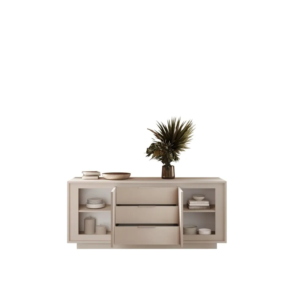 Madia moderna Cashmere 2 ante battenti e 3 cassetti linea Eos