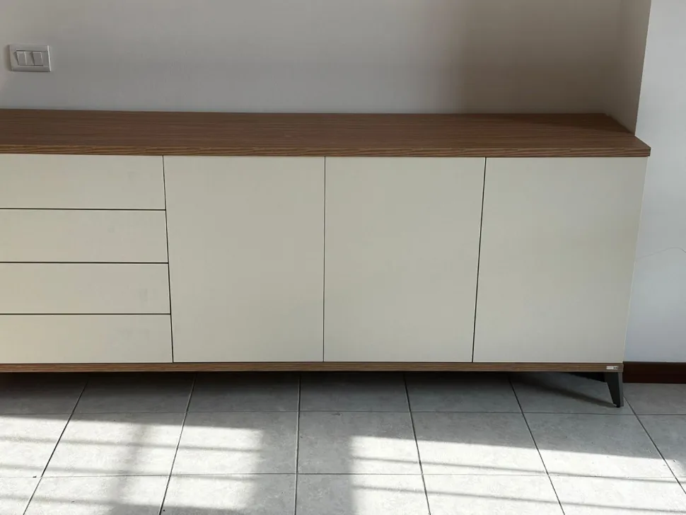 Madia moderna 4 Cassetti e 3 ante Cloe 15 colorazioni