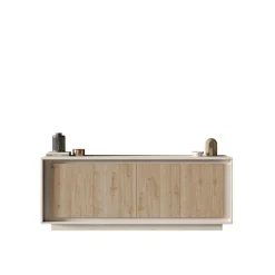 Madia moderna Rovere Cadiz e Cashmere 4 ante battenti linea Eos