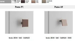 Madia moderna Rovere e Verde Bristol 3 ante senza maniglia linea Tilt CLASSIC
