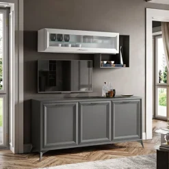 Madia Nuria 3 ante battenti linea Prevaling finitura Grigio