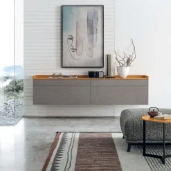 Madia sospesa 4 cassetti con top a vassoio Sir linea Nais disponibile in vari colori