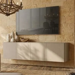 Madia sospesa moderna 4 ante Personalizzabilei disponibile in vari colori e misure