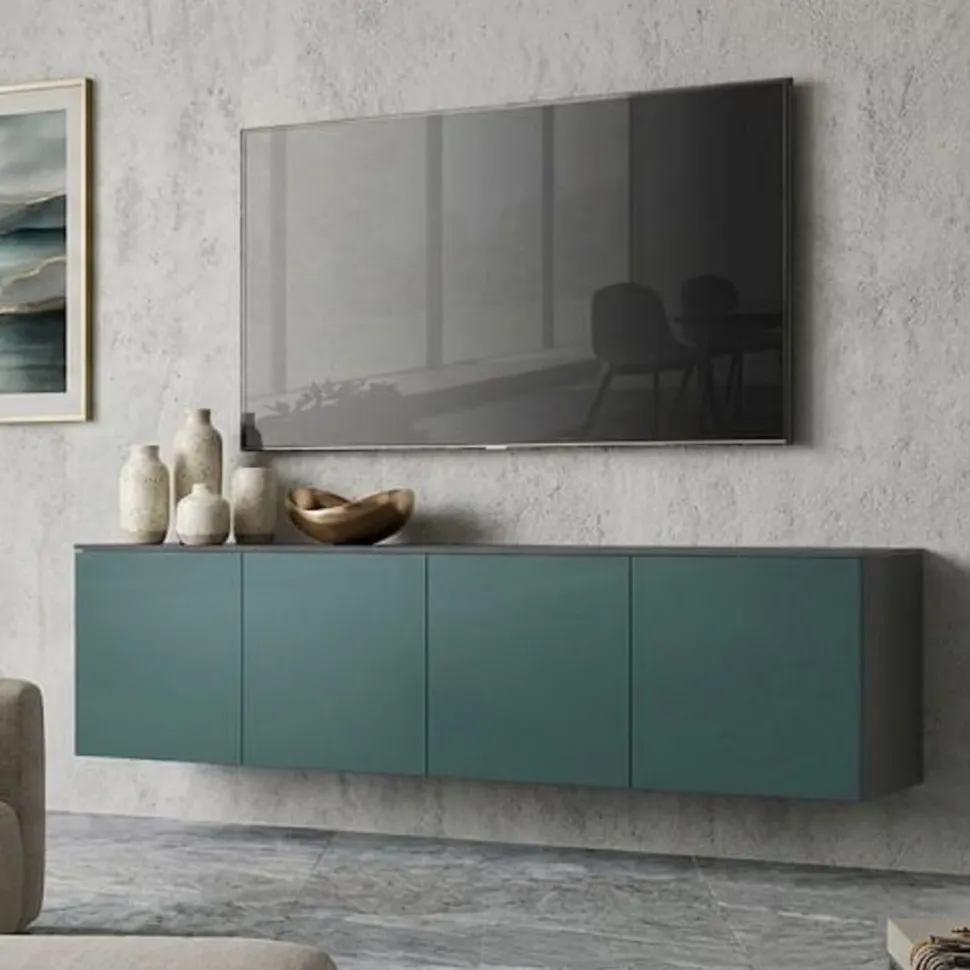 Madia sospesa moderna 4 ante Personalizzabilei disponibile in vari colori e misure