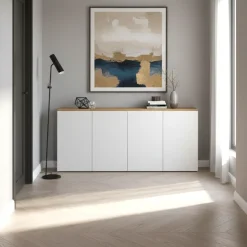 Madia Stretta Salvaspazio 4 ante 20 colorazioni L 240 cm