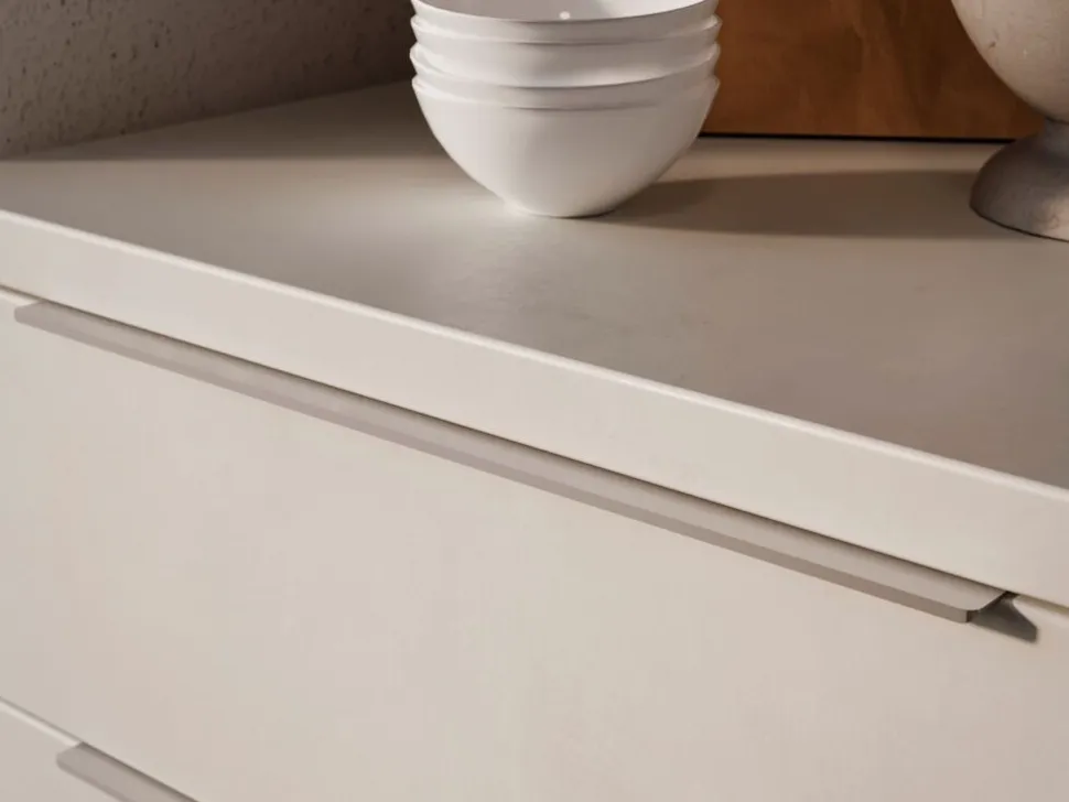 Maniglia in alluminio anodizzato opaco per mobili Setubal disponibile in 2 misure