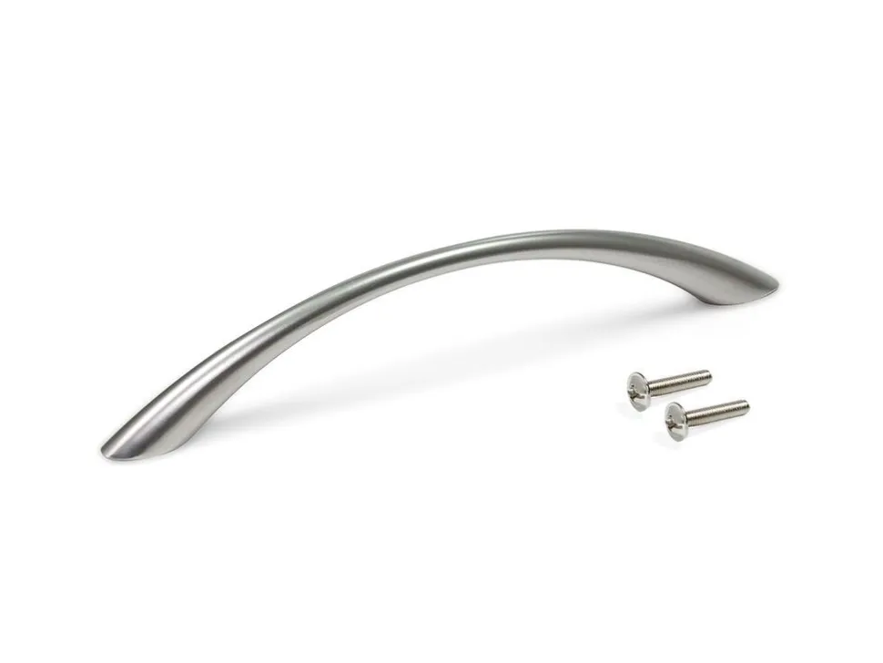 Maniglia per mobili in zama Bombay L160mm interasse 128mm disponibile in 2 colori