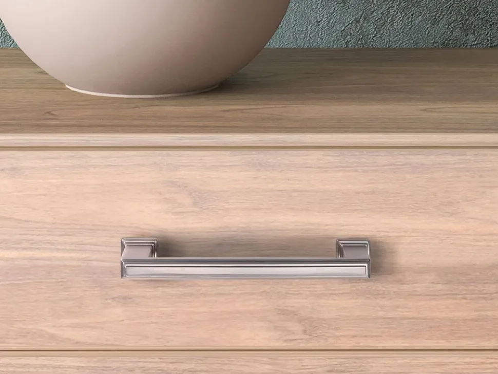 Maniglia per mobili in zama Tanger L147.5mm interasse 128mm disponibile in 2 colori