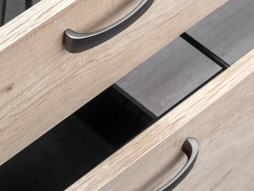 Maniglia per mobili Kyoto L110mm interasse 96mm disponibile in 2 colori