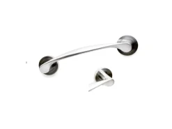 Maniglie curve con rosette di diametro 50 mm per porte scorrevoli