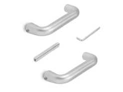 Maniglie per serrature di porte da interno in vetro Modello U disponibile in 3 colori
