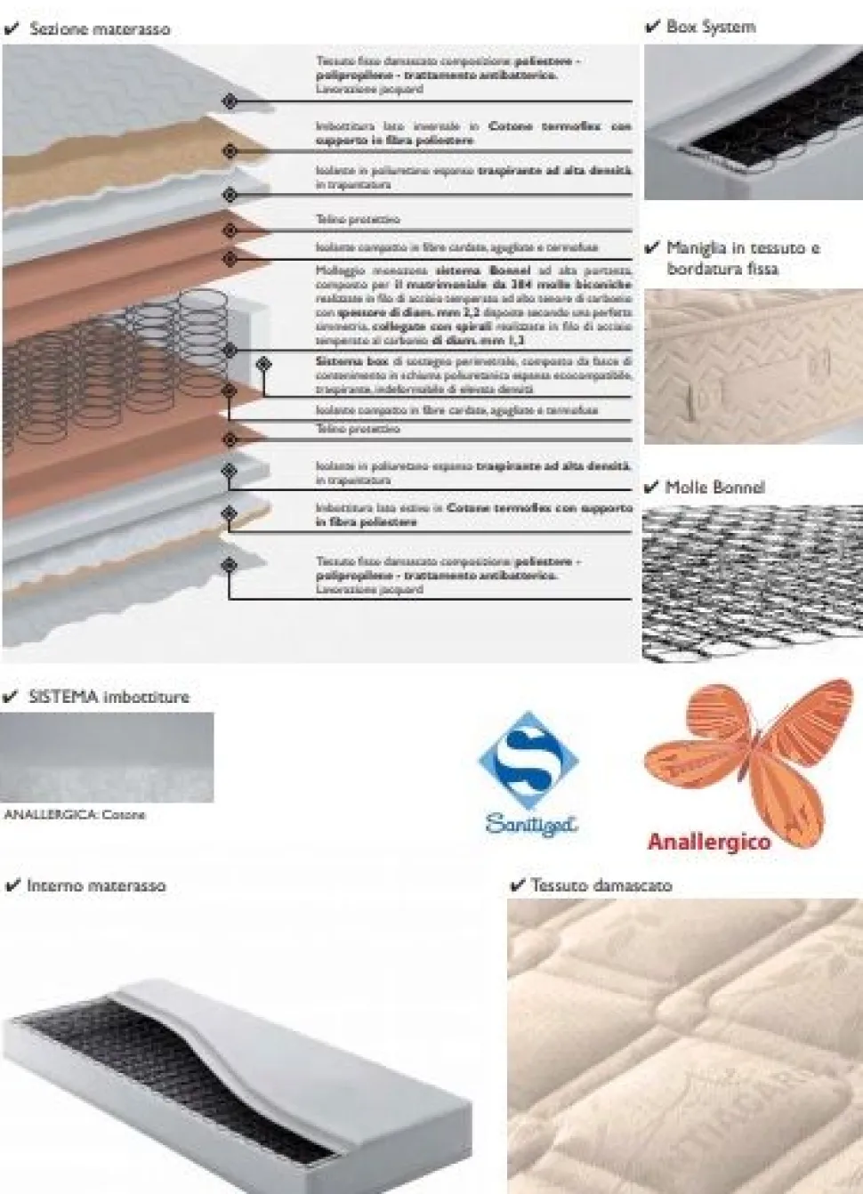 Materasso a molle EXTRA singolo 190x90