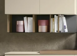 Mensola in Lamiera con schienale e divisori colorati disponibile in 4 misure