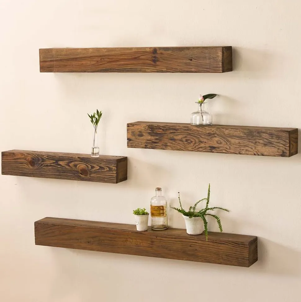 Mensola in legno massello 60 cm