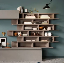 Mensola libreria sospesa linea Arte disponibile in 10 colori