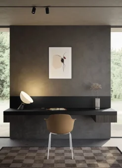 Mensola Scrivania Sospesa Minimal con cassetto integrato 2 Misure e Vari Colori