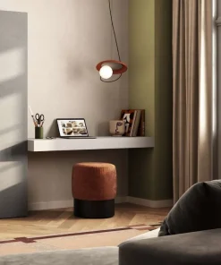 Mensola sospesa moderna H10 cm finitura Argilla disponibile in 9 colori