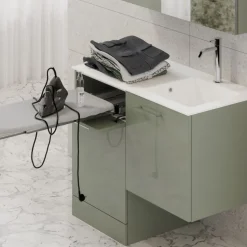 Mobile Bagno 2 ante e 1 cassettone con asse da stiro estraibile disponibile in vari colori
