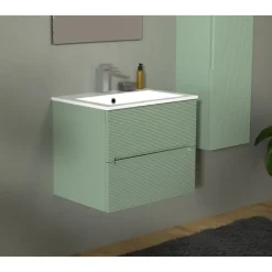Mobile Bagno 2 cassetti sospeso Rigo disponibile in 3 misure e 5 colori