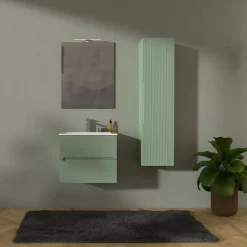 Mobile Bagno 2 cassetti sospeso Rigo disponibile in 3 misure e 5 colori