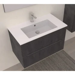Mobile Bagno 2 cassetti sospeso Rigo disponibile in 3 misure e 5 colori