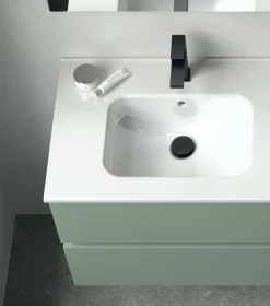 Mobile Bagno sospeso 4 cassetti con maniglia a incasso Crea disponibile in 4 colori