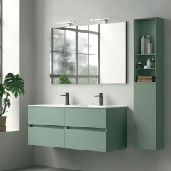 Mobile Bagno sospeso 4 cassetti con maniglia a incasso Crea disponibile in 4 colori