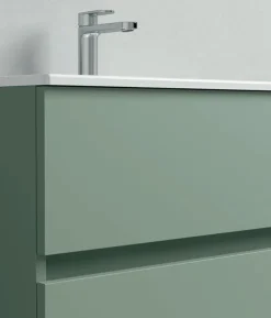 Mobile Bagno sospeso 4 cassetti con maniglia a incasso Crea disponibile in 4 colori