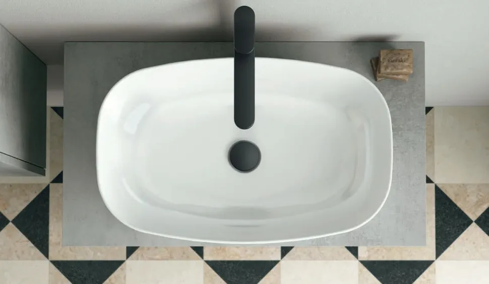 Mobile Bagno sospeso 2 cassetti con maniglia a gola Irene disponibile in 5 colori