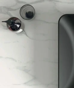 Mobile Bagno sospeso con top sp 1,2 cm 1 cassetto e lavabo in appoggio opaco Lido disponibile in 4 colori