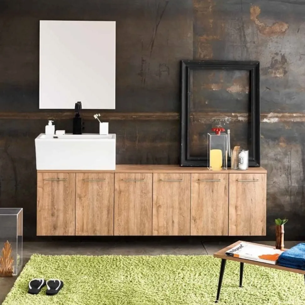 Mobile Bagno sospeso Saura disponibile in vari colori