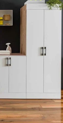 Mobile colonna contenitore 4 ripiani interni Totus disponibile in vari colori