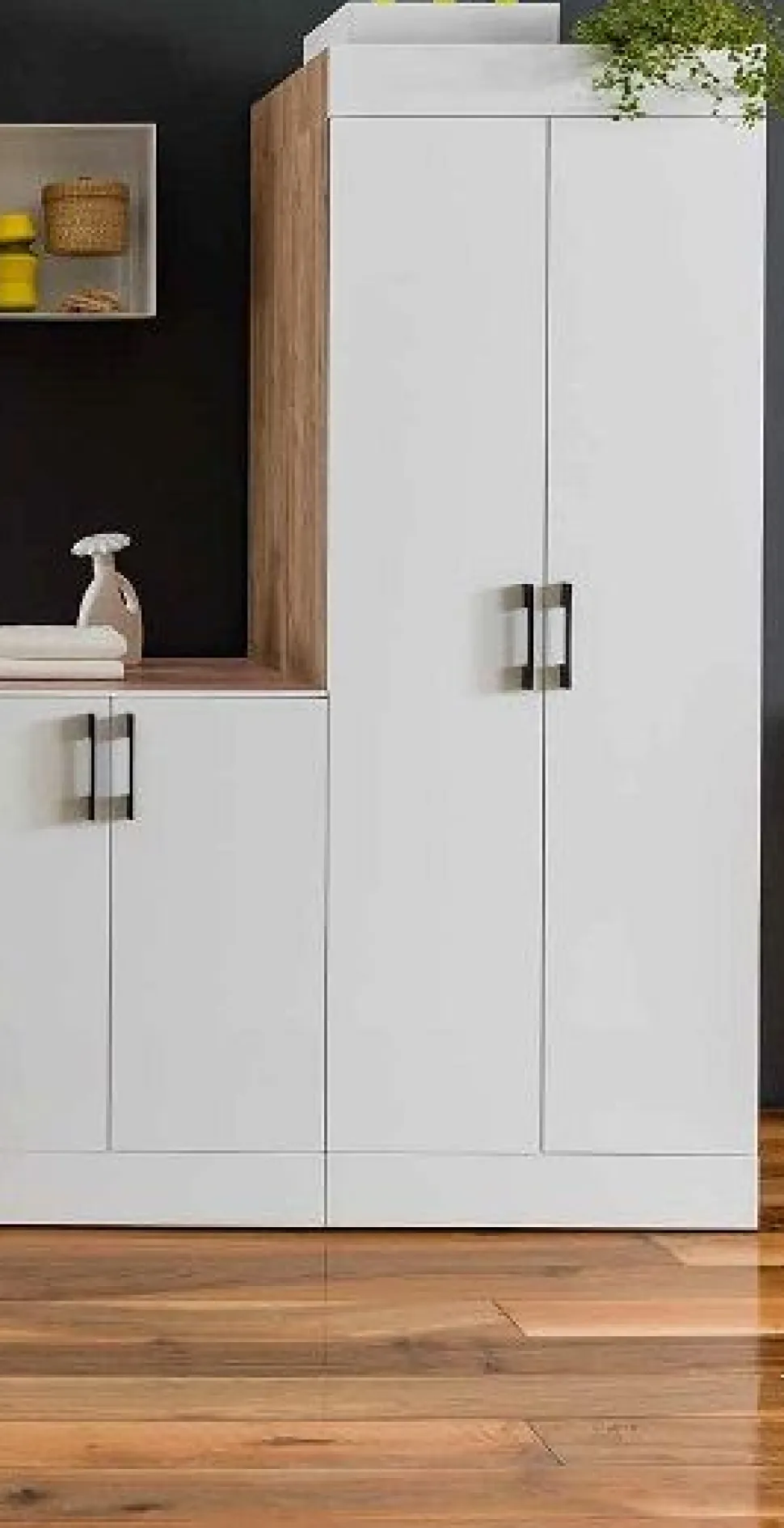 Mobile colonna contenitore 4 ripiani interni Totus disponibile in vari colori