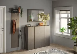 Mobile da ingresso Dublino linea Combo in finitura Bronzo e Rovere Mercure