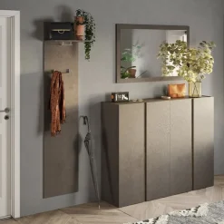 Mobile da ingresso Dublino linea Combo in finitura Bronzo e Rovere Mercure