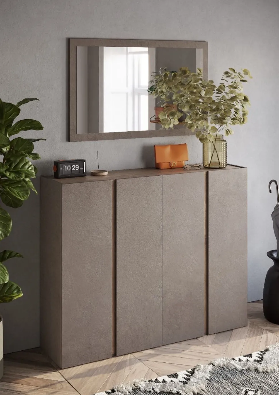 Mobile da ingresso Dublino linea Combo in finitura Bronzo e Rovere Mercure