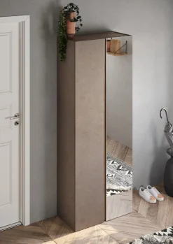 Mobile da ingresso Madrid linea Combo in finitura Bronzo e Rovere Mercure