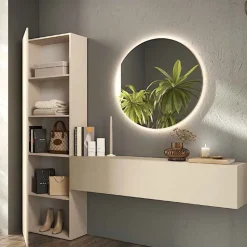 Mobile da ingresso sospeso con armadio Nobu disponibile in vari colori