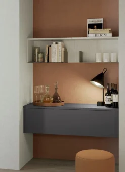 Mobile da ingresso Sospeso moderno con pensile ribalta disponibile in vari colori