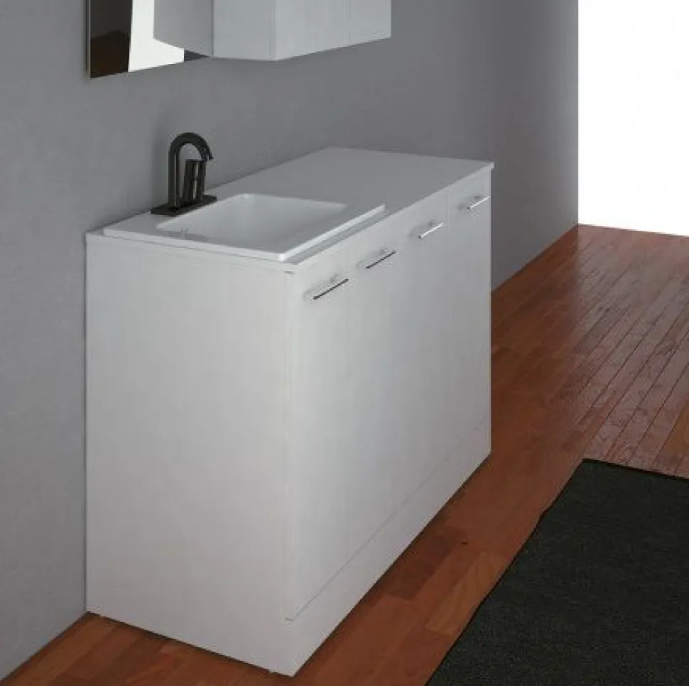 Mobile per Lavatrice Totus con lavabo integrato disponibile in 4 misure e vari colori