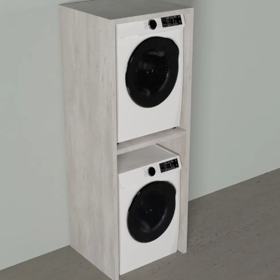 Mobile porta Lavatrice Asciugatrice H 198cm in 3 colori Spessore 36mm