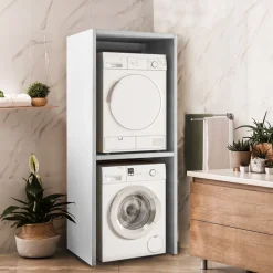 Mobile porta Lavatrice Asciugatrice H 198cm in 3 colori Spessore 36mm