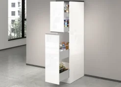 Mobile portaspezie in finitura Bianco Lucido e Ardesia