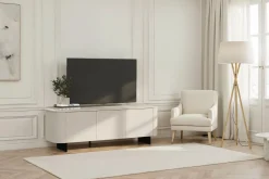 Mobile Porta TV 3 ante con apertura Push-Pull e piede a lama in metallo