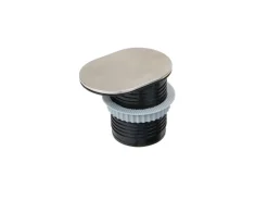 Multiconnettore da incasso con coperchio scorrevole Vertikal Flat diametro 60 mm
