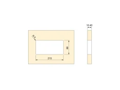 Multiconnettore da tavolo Backflip 215x88 mm