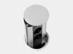 Multiconnettore da tavolo estraibile Port USB diametro 100 mm
