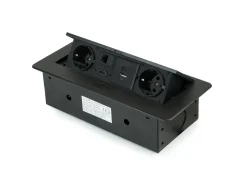 Multipresa per scrivania Atom 26, 225x111mm disponibile in 3 colori