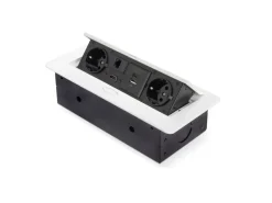 Multipresa per scrivania Atom 26, 225x111mm disponibile in 3 colori