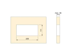 Multipresa per scrivania Atom 26, 225x111mm disponibile in 3 colori